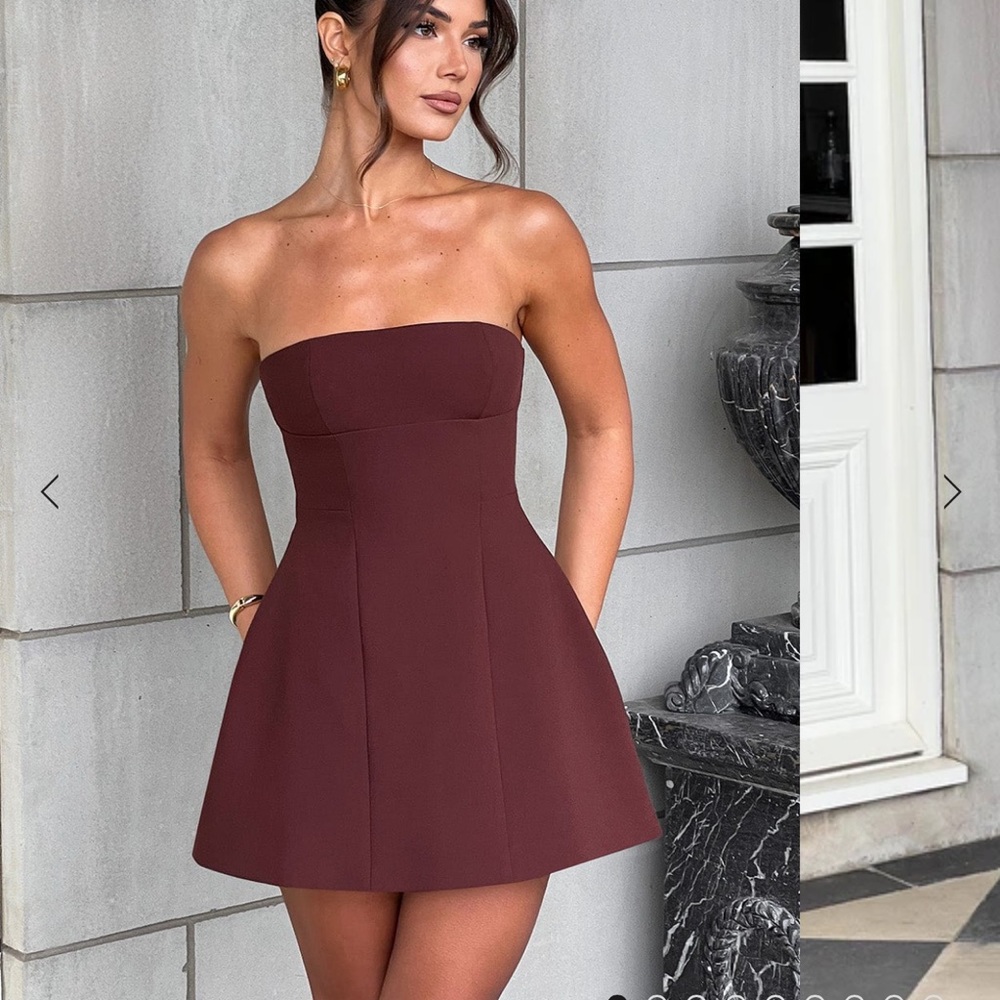 Asha Mini Brown Dress